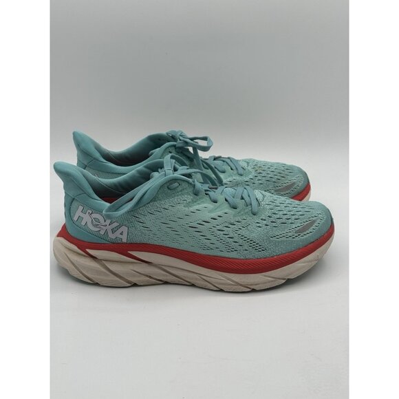 Hoka One One Shoes - Hoka One One Clifton 8 Women Running Athletic Shoe Size 7 B Aquarelle Blue
